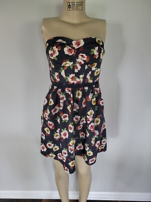 American eagle dress size small Women floral navy blue | eBay
