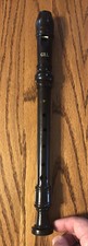 Vintage Gill Black Plastic Recorder Musical Instrument LOOSE NO BOX
