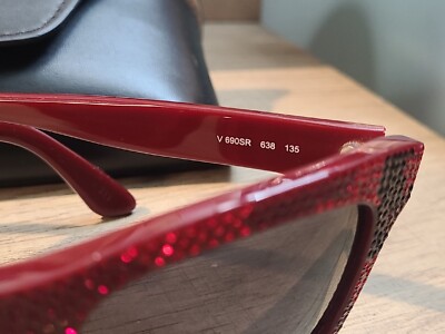 Valentino V 690SR 638 Crystal Camouflage Red Shades 53-18  display picture 1