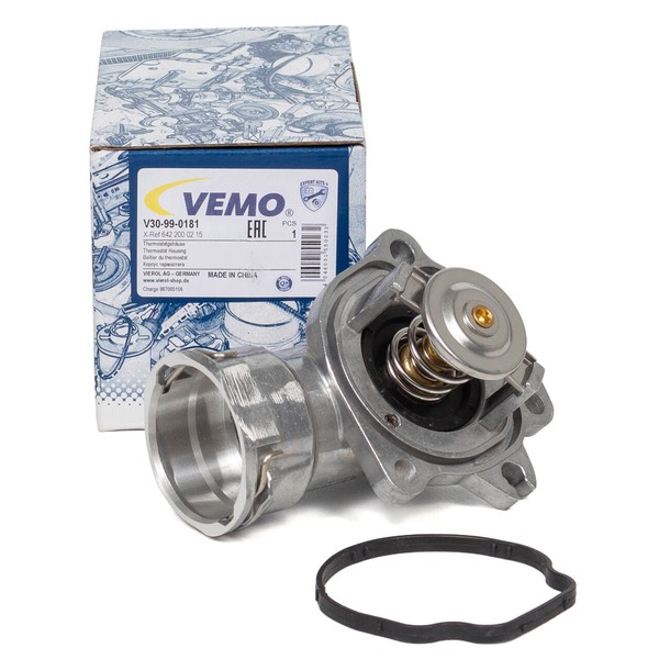 Vemo ThermostatgehäUse + Dichtung FüR Mercedes W203 W204 W211 W212 X204 OM642-image