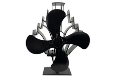 Freedom Stoves Heat Powered Wood Stove Eco-Fan Blower, 348 CFM, Dual Chip