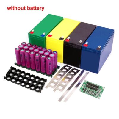 12V 3S 7P Li-Ion Akku Pack Aufbewahrungsbox Gehäuse mit Power Display + BMS Kits