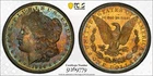 1904-O PCGS MS63 Morgan Silver $1 - VAM 4B Fishook - Beautiful Dual Sided Toning