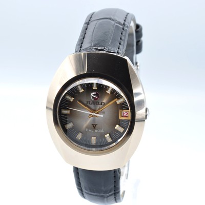 RADO BALBOA Cut Glass Brown Gradation Automatic Men's Watch Auth New Belt w-2015