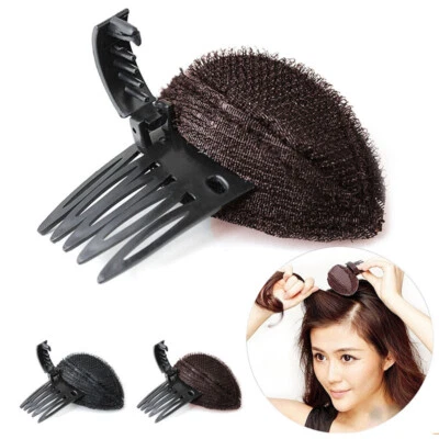 2X Forehead Hair Volume Fluffy Puff Sponge Pad Clip Comb Insert Base DIY Styling