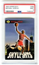 MICHAEL JORDAN~1993 UPPER DECK SKYLIGHTS PSA-9 MINT GRADED NBA CARD#466~NEW CASE