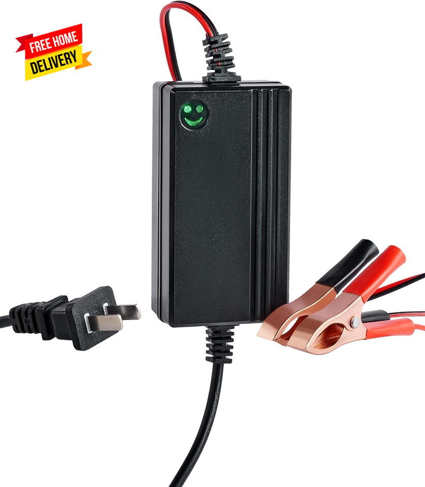 1PC 12V Battery Charger and Maintainer, Trickle Charger for Charging