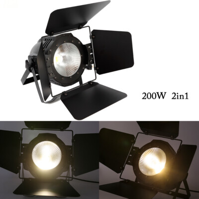 200W COB LED Par Stage Light DMX Audience Blinder DJ Disco Party Lights w/ Panel