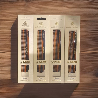 #ad Kent 7T 5 1 2quot; Hand Made All Fine Teeth Pocket Comb Hair Men amp; Women 4 Combs $19.95