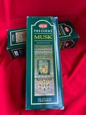 HEM Precious Musk Incense Sticks India Whole Box which is Six Packs of 20 Sticks