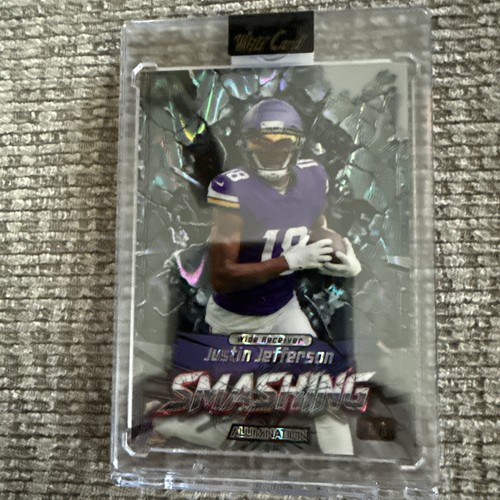 Wild Card 2026 Justin Jefferson Alumination Smashing /1 Vikings
