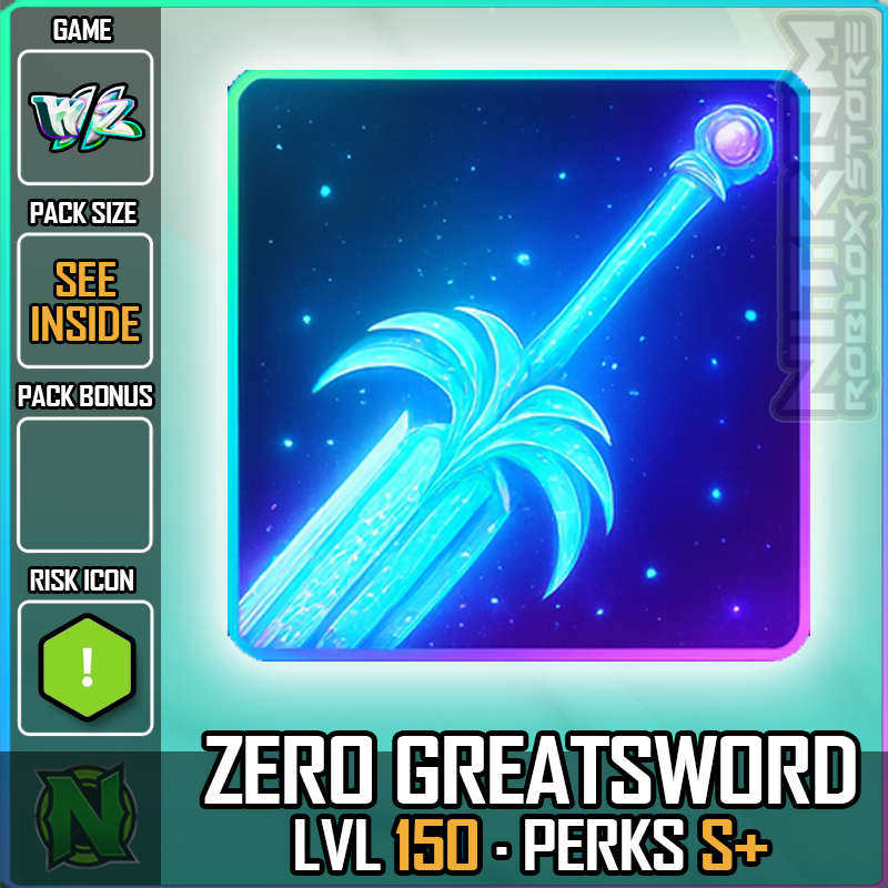 Roblox World Zero - ZERO GREATAXE - Level 150 - S+ PERKS - Perfect Weapon Armor
