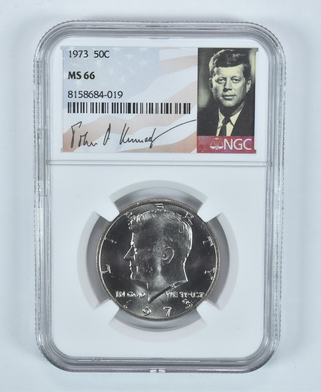 1973 Kennedy Half Dollar MS66 NGC Special Label *1047