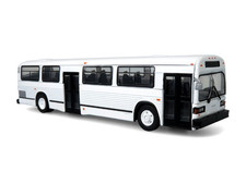 MCI Classic Transit Bus: Blank White Diecast 1:87 Scale Model - Iconic Replicas