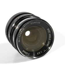 PRL) SANKOR WIDE ANGLE LENS 28mm 3.5 OBJECTIV SCREW MOUNT LENS