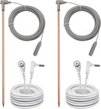 Copper Grounding Rod with 40ft Female Ground Cord, Portable