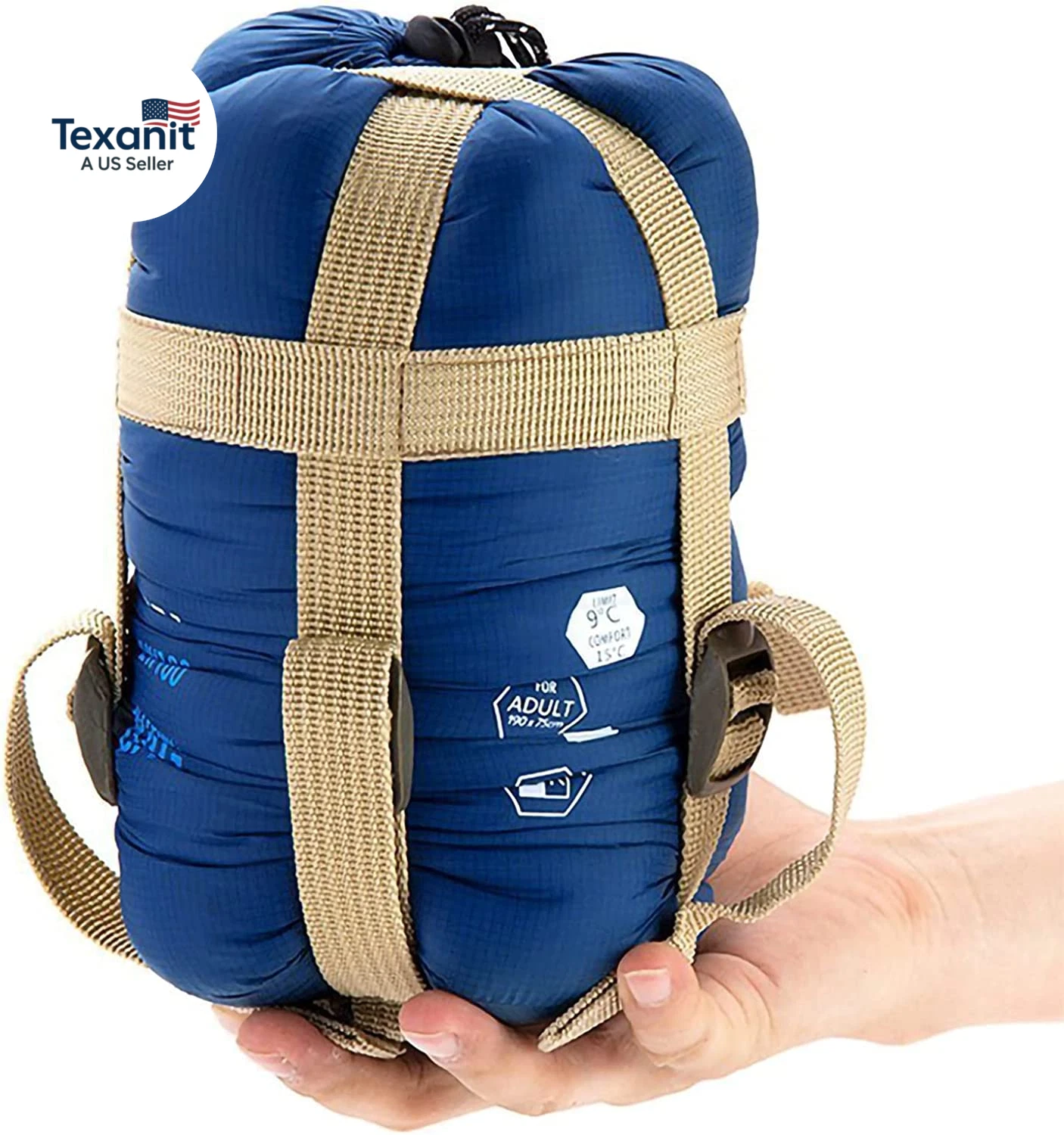 Warm Weather Sleeping Bag - Portable, Waterproof, Compact Lightweight, Comfort w
