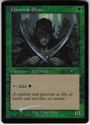 Foil Llanowar Elves (Retro Frame) 1 Media Promos P