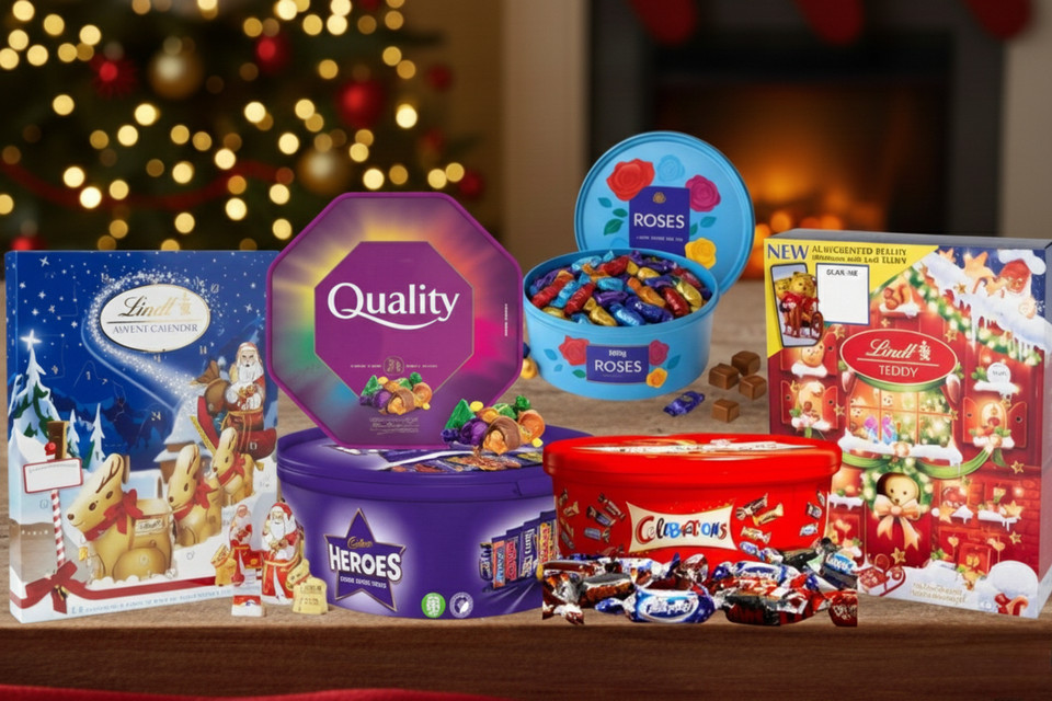 Lindt, Cadbury, Nestle & Mars Assorted Chocolate Candy Tubs & Advent Calendars