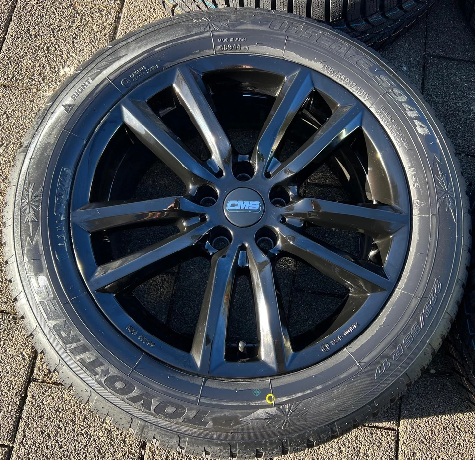 4 ALU 17" WINTERRÄDER AUDI A4 ALLROAD 8K A6 4G 225/55R17 101V TOYO 2024 NEU - Bild 3 von 4