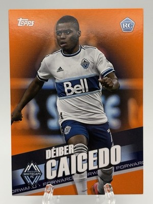 2022 Topps MLS Deiber Caicedo Rookie #133 06/25 Vancouver Whitecaps FC