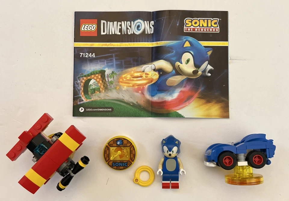 LEGO DIMENSIONS: Sonic the Hedgehog Level Pack (71244) 100% Completo, Etiquetas Funcionan Foto 3 de 3