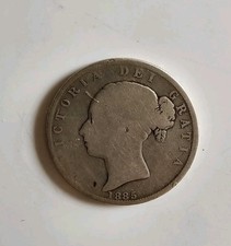 1885 VICTORIA SILVER HALF CROWN ( .925 Silver ) Coin.