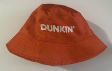 Dunkin’ Donuts Limited Edition Reversible Bucket Hat Reversible Orange & Maroon