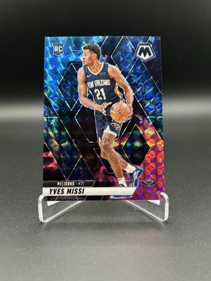 2024-25 Panini Mosaic Yves Missi Nebula Prizm Rookie RC #1/1 One Of One Pelicans