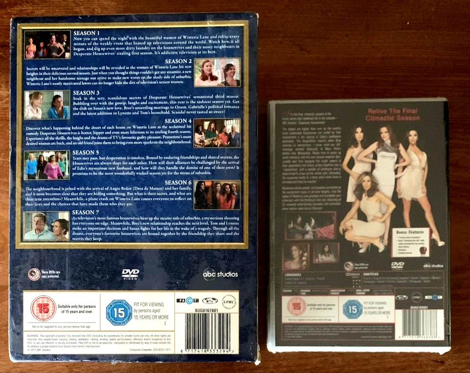 Desperate Housewives The Complete Series 1-8 DVD Box Set (60 Discs) New Sealed - Image 4 of 4