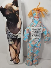 Dammit Doll And Damn It Sphynx Cat Stuffed Dolls Stress Relievers
