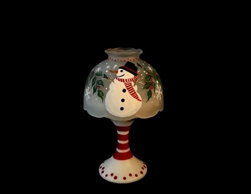 Westmoreland Christmas* Frosty The Snowman* Fairy Pedestal Lamp BY *Peg G - Image 2 of 4