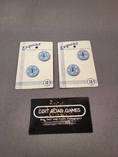 4 Vintage Plastic Buttons Flower Design Exquisit Card