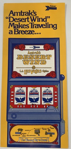 Vintage 1970’s Amtrak Desert Wind Brochure