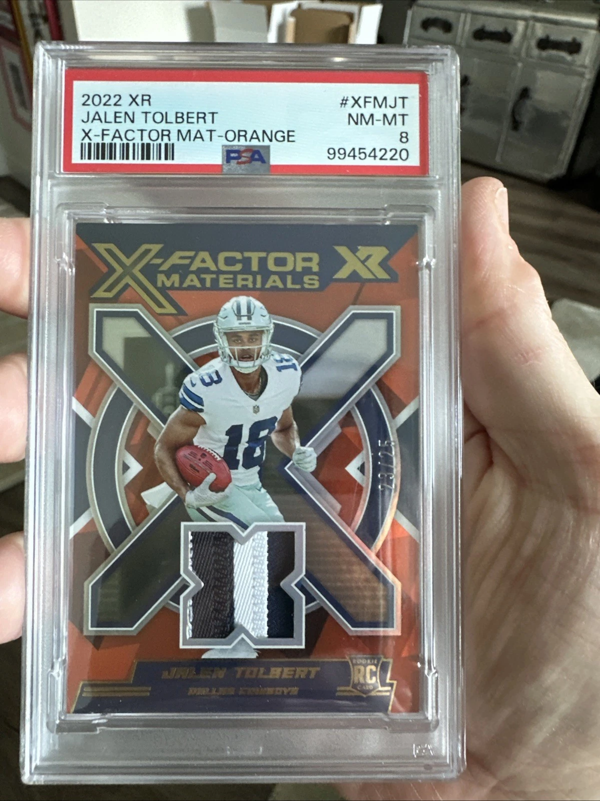 Jalen Tolbert Panini XR X-Factor Materials #XFMJT Orange