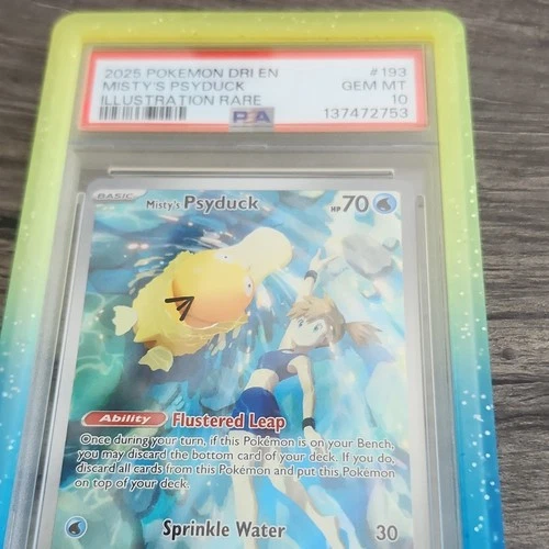 Pokemon TCG Misty's Psyduck PSA 10 2025 SV10 Destined Rivals 193/182 IR Holo EN