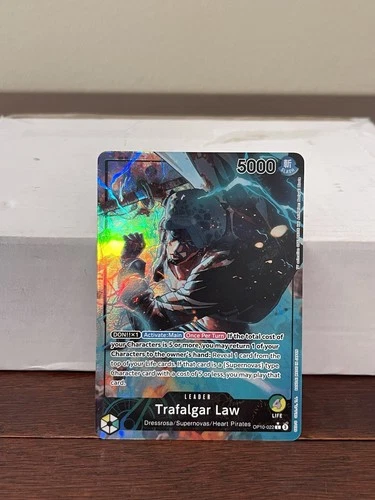 One Piece TCG Trafalgar Law Leader Parallel OP10-022 Alt Art Royal Blood