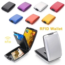 Sleek Aluminum Alloy Wallet With  for RFID  for PROTECTION Large Capacity Secure