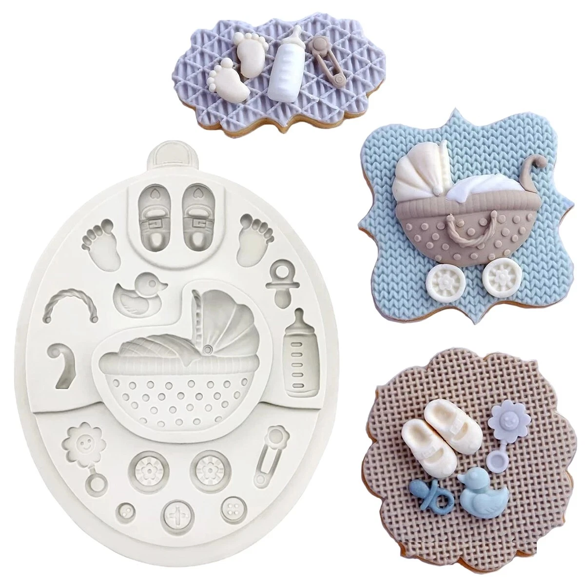 Baby shower top silicone mold
