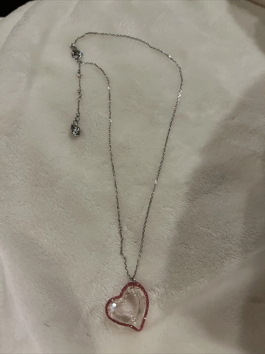 Swarovski open 2024 heart necklace