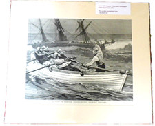 A VISIT to NORFOLK ISLAND Graphic 1881 large Victorian antique engraving