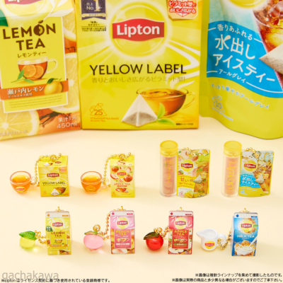 PSL Lipton Miniature Charms & Gummies Figure Keychain Complete Set