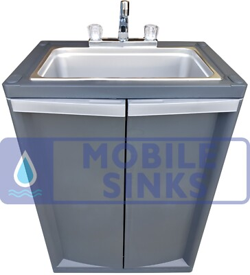 #ad #ad Portable Mobile Sink Hot and Cold Water LARGE BOWL Self Contained $799.00