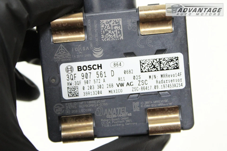 ОРИГИНАЛЬНЫЙ ДАТЧИК КРУИЗ-КОНТРОЛЯ ПЕРЕДНЕГО РАССТОЯНИЯ VOLKSWAGEN GOLF ALLTRACK 2017–2019 ГОДОВ ВЫПУСКА - Изображение 4 из 4