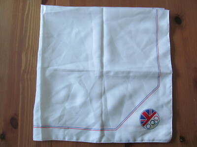 CORNELIA JAMES LTD Olympische Ringe & Union Jack Flagge Design - 66 cm quadratischer Schal 