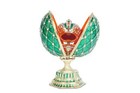 Green Crystal Egg with Austrian Crystal Crown - Home Decor, Collectible, and .