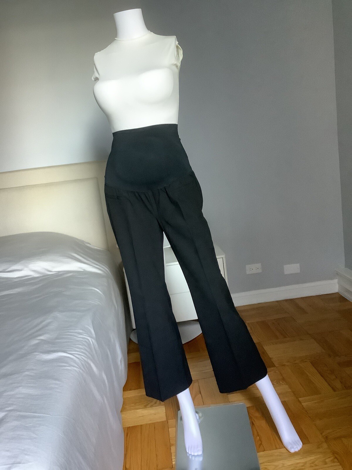 Gap Maternity Modern Boot Black Draped Stretch Wo… - image 1