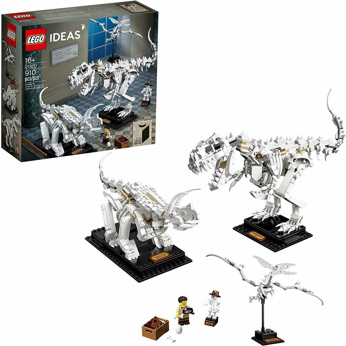 LEGO 21320 Ideas Dinosaur Fossils Tyrannosaurus Rex Triceratops