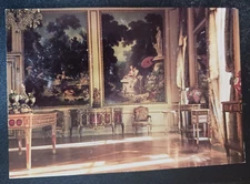 vtg postcard art Fragonard Room Frick Collection unposted NYC