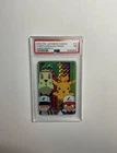 2000 Pokemon Japanese Carddass 2000 #13 Chikorita & Pikachu Prism Card PSA 7